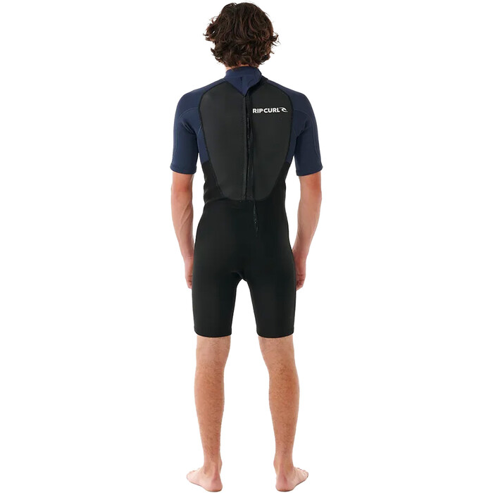 2024 Rip Curl Mens Omega 2mm Back Zip Shorty Wetsuit 11LMSP - Slate